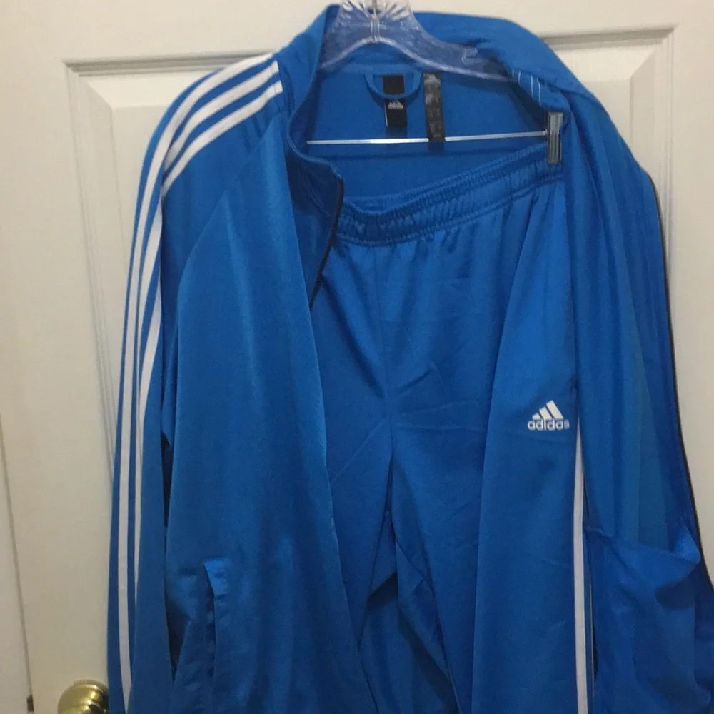 Adidas Blue Bird Tracksuit sweatsuit warmup jump jogging leisure jacket pants - Picture 3 of 10